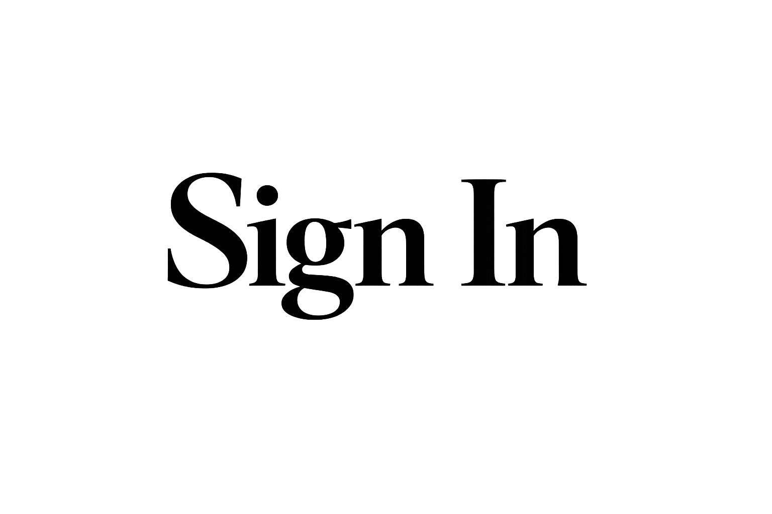 Sign In